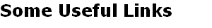 Some Useful Links